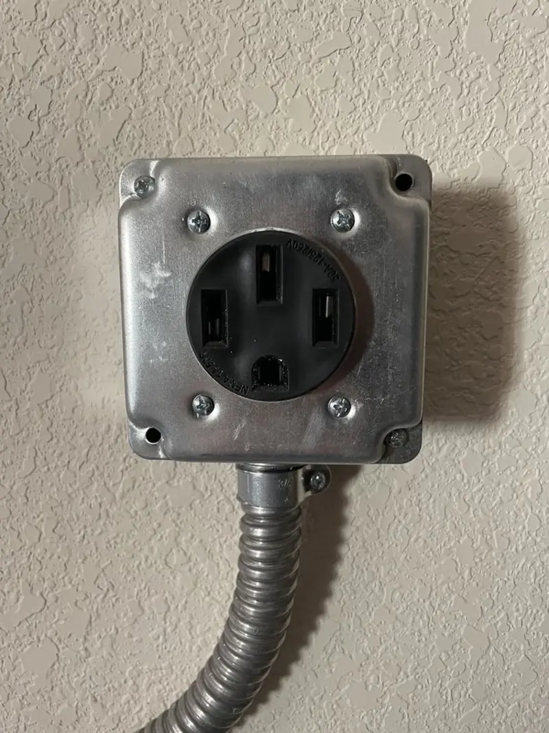 NEMA 14-50 outlet installed for Electrical Panel Upgrade in North Sioux City